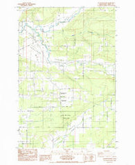 Jackson Prairie Washington Historical topographic map, 1:24000 scale, 7.5 X 7.5 Minute, Year 1985