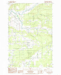 Jackson Prairie Washington Historical topographic map, 1:24000 scale, 7.5 X 7.5 Minute, Year 1985
