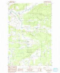 Jackson Prairie Washington Historical topographic map, 1:24000 scale, 7.5 X 7.5 Minute, Year 1985