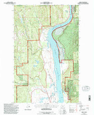Jared Washington Historical topographic map, 1:24000 scale, 7.5 X 7.5 Minute, Year 1992