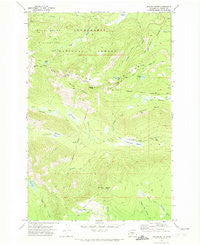 Jennies Butte Washington Historical topographic map, 1:24000 scale, 7.5 X 7.5 Minute, Year 1970