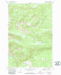 Jennies Butte Washington Historical topographic map, 1:24000 scale, 7.5 X 7.5 Minute, Year 1970