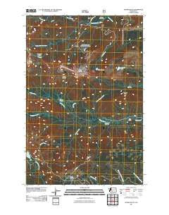 Jennies Butte Washington Historical topographic map, 1:24000 scale, 7.5 X 7.5 Minute, Year 2011