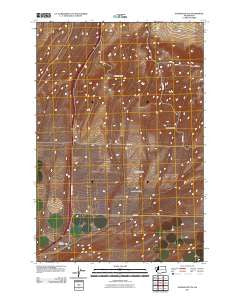 Johnson Butte Washington Historical topographic map, 1:24000 scale, 7.5 X 7.5 Minute, Year 2011