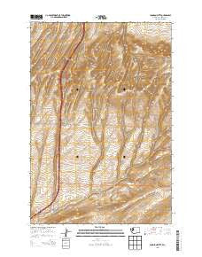Johnson Butte Washington Current topographic map, 1:24000 scale, 7.5 X 7.5 Minute, Year 2013