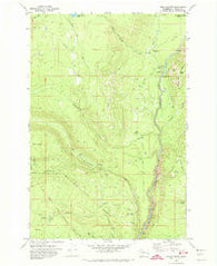Jungle Butte Washington Historical topographic map, 1:24000 scale, 7.5 X 7.5 Minute, Year 1970