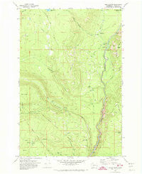 Jungle Butte Washington Historical topographic map, 1:24000 scale, 7.5 X 7.5 Minute, Year 1970