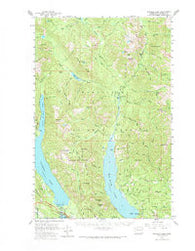 Kachess Lake Washington Historical topographic map, 1:62500 scale, 15 X 15 Minute, Year 1961