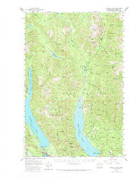 Kachess Lake Washington Historical topographic map, 1:62500 scale, 15 X 15 Minute, Year 1961