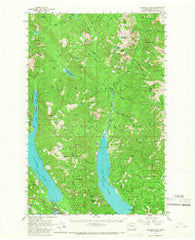 Kachess Lake Washington Historical topographic map, 1:62500 scale, 15 X 15 Minute, Year 1961