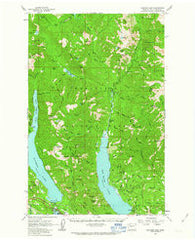 Kachess Lake Washington Historical topographic map, 1:62500 scale, 15 X 15 Minute, Year 1961