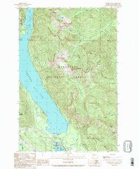 Kachess Lake Washington Historical topographic map, 1:24000 scale, 7.5 X 7.5 Minute, Year 1989