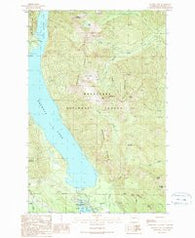Kachess Lake Washington Historical topographic map, 1:24000 scale, 7.5 X 7.5 Minute, Year 1989
