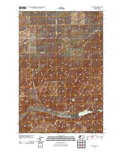 Kahlotus Washington Historical topographic map, 1:24000 scale, 7.5 X 7.5 Minute, Year 2011