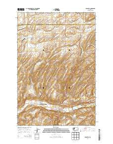 Kahlotus Washington Current topographic map, 1:24000 scale, 7.5 X 7.5 Minute, Year 2014