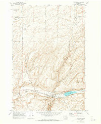 Kahlotus Washington Historical topographic map, 1:24000 scale, 7.5 X 7.5 Minute, Year 1970