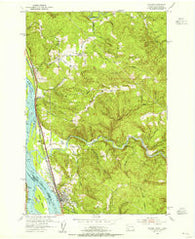 Kalama Washington Historical topographic map, 1:24000 scale, 7.5 X 7.5 Minute, Year 1953