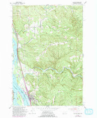 Kalama Washington Historical topographic map, 1:24000 scale, 7.5 X 7.5 Minute, Year 1953