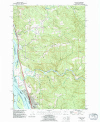 Kalama Washington Historical topographic map, 1:24000 scale, 7.5 X 7.5 Minute, Year 1990