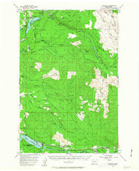Kapowsin Washington Historical topographic map, 1:62500 scale, 15 X 15 Minute, Year 1956