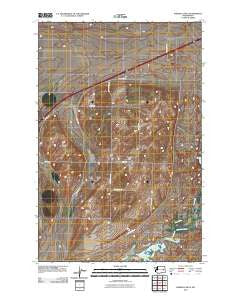 Karakul Hills Washington Historical topographic map, 1:24000 scale, 7.5 X 7.5 Minute, Year 2011
