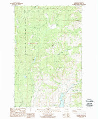 Karamin Washington Historical topographic map, 1:24000 scale, 7.5 X 7.5 Minute, Year 1988