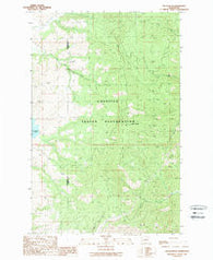 Keller Butte Washington Historical topographic map, 1:24000 scale, 7.5 X 7.5 Minute, Year 1989