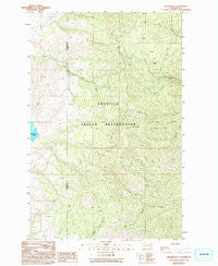 Keller Butte Washington Historical topographic map, 1:24000 scale, 7.5 X 7.5 Minute, Year 1989