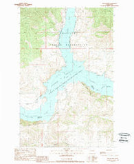 Keller Ferry Washington Historical topographic map, 1:24000 scale, 7.5 X 7.5 Minute, Year 1989