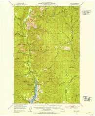 Keller Washington Historical topographic map, 1:62500 scale, 15 X 15 Minute, Year 1952