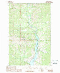 Keller Washington Historical topographic map, 1:24000 scale, 7.5 X 7.5 Minute, Year 1989