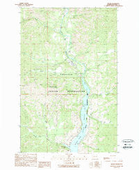 Keller Washington Historical topographic map, 1:24000 scale, 7.5 X 7.5 Minute, Year 1989