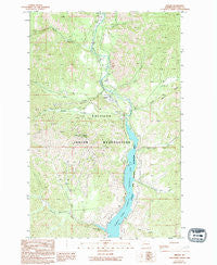 Keller Washington Historical topographic map, 1:24000 scale, 7.5 X 7.5 Minute, Year 1989