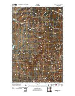 Keller Butte Washington Historical topographic map, 1:24000 scale, 7.5 X 7.5 Minute, Year 2011