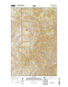 Keller Butte Washington Current topographic map, 1:24000 scale, 7.5 X 7.5 Minute, Year 2014