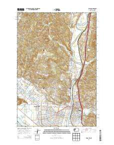 Kelso Washington Current topographic map, 1:24000 scale, 7.5 X 7.5 Minute, Year 2013