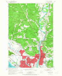 Kelso Washington Historical topographic map, 1:24000 scale, 7.5 X 7.5 Minute, Year 1953