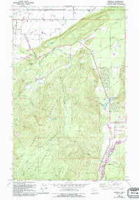Kendall Washington Historical topographic map, 1:24000 scale, 7.5 X 7.5 Minute, Year 1972
