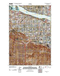 Kennewick Washington Historical topographic map, 1:24000 scale, 7.5 X 7.5 Minute, Year 2011