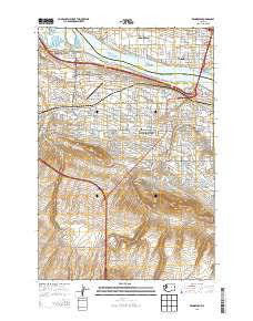 Kennewick Washington Current topographic map, 1:24000 scale, 7.5 X 7.5 Minute, Year 2013