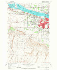 Kennewick Washington Historical topographic map, 1:24000 scale, 7.5 X 7.5 Minute, Year 1964