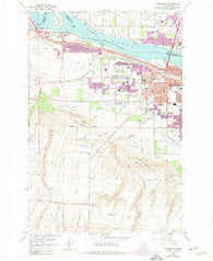 Kennewick Washington Historical topographic map, 1:24000 scale, 7.5 X 7.5 Minute, Year 1964