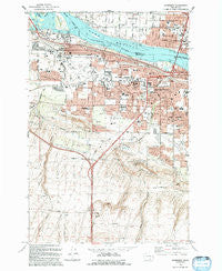 Kennewick Washington Historical topographic map, 1:24000 scale, 7.5 X 7.5 Minute, Year 1992