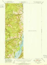 Kettle Falls Washington Historical topographic map, 1:62500 scale, 15 X 15 Minute, Year 1951