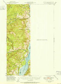 Kettle Falls Washington Historical topographic map, 1:62500 scale, 15 X 15 Minute, Year 1951