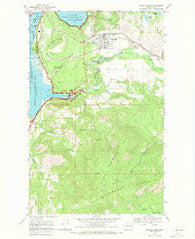 Kettle Falls Washington Historical topographic map, 1:24000 scale, 7.5 X 7.5 Minute, Year 1969