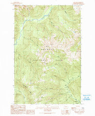 Kimta Peak Washington Historical topographic map, 1:24000 scale, 7.5 X 7.5 Minute, Year 1990