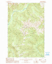 Kimta Peak Washington Historical topographic map, 1:24000 scale, 7.5 X 7.5 Minute, Year 1990