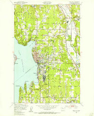 Kirkland Washington Historical topographic map, 1:24000 scale, 7.5 X 7.5 Minute, Year 1950