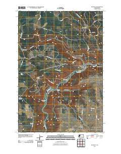 Klickitat Washington Historical topographic map, 1:24000 scale, 7.5 X 7.5 Minute, Year 2011